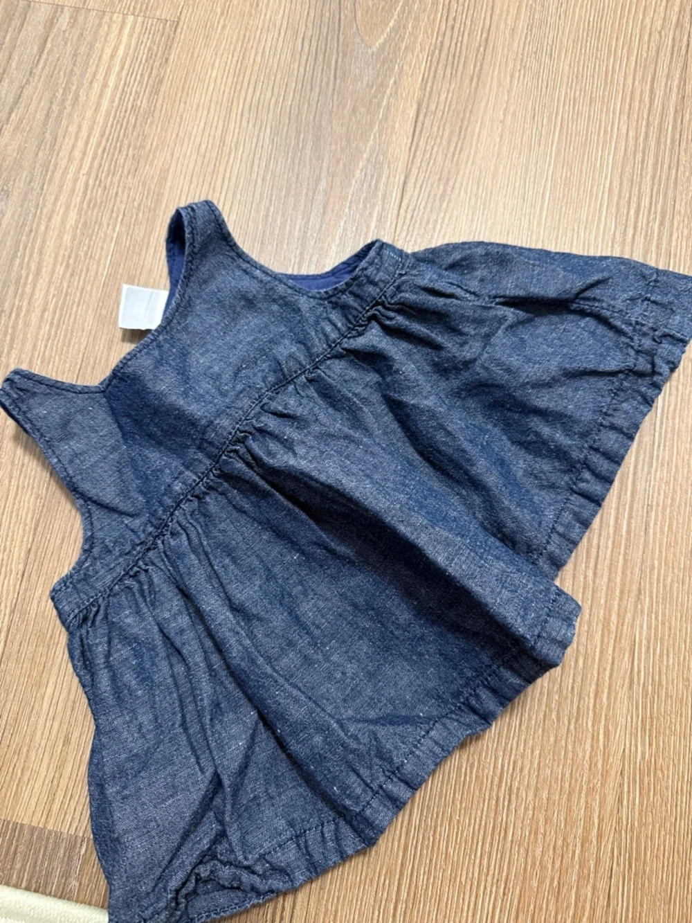 Baby Gap Girls Blue Chambray Denim Tank sleeveless top - 6-12 months